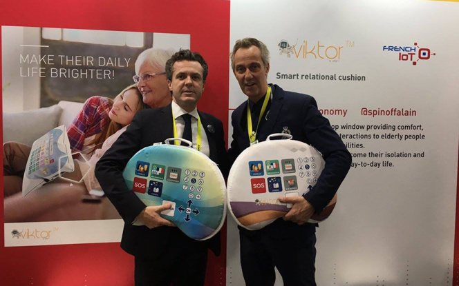 Christophe Béchu, le sénateur maire d'Angers avec Alain Tixier de Fingertips Christophe Béchu, le sénateur maire d'Angers avec Alain Tixier de Fingertips