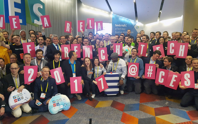 Les entreprises de la French Tech lors de l'ouverture du CES 2017 Les entreprises de la French Tech lors de l'ouverture du CES 2017