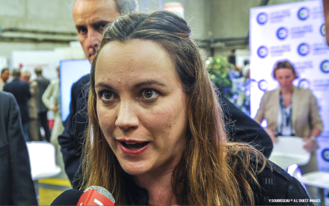 Axelle Lemaire, lors de l'inauguration de la Cité de l'Objet Connecté à Angers le 12 juin 2015