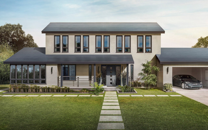 La toiture Solar Roof est prévue pour tous les modèles de toitures classiques (Photo Tesla ) La toiture Solar Roof est prévue pour tous les modèles de toitures classiques (Photo Tesla )