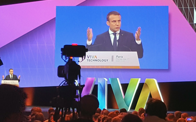 Le président Macron, lors de son intervention de jeudi (Photo Usine Nouvelle) Le président Macron, lors de son intervention de jeudi (Photo Usine Nouvelle)