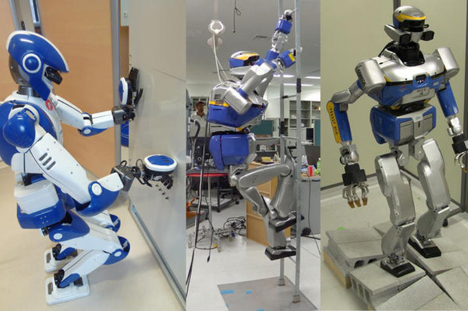 Robots au travail (© Joint Robotics Laboratory (CNRS/AIST)/AIRBUS SAS 2015/CNRS-AIST)