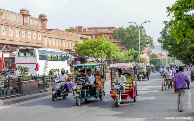 La ville rose de Jaipur, capitale du Rajasthan en avril 2016 La ville rose de Jaipur, capitale du Rajasthan en avril 2016