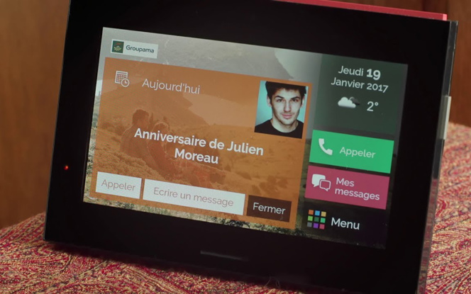 Une interface ergonomique qui favorise l'accès des personnes âgées à la technologie (Photo Groupama) Une interface ergonomique qui favorise l'accès des personnes âgées à la technologie (Photo Groupama)