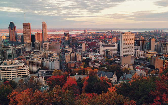 La ville de Montréal (Québec) qui s'est lancé dans le concept de ville intelligente en 2014, sert d'exemple au défi lancé par le gouvernement fédéral (Photo Office de Tourisme du Canada)