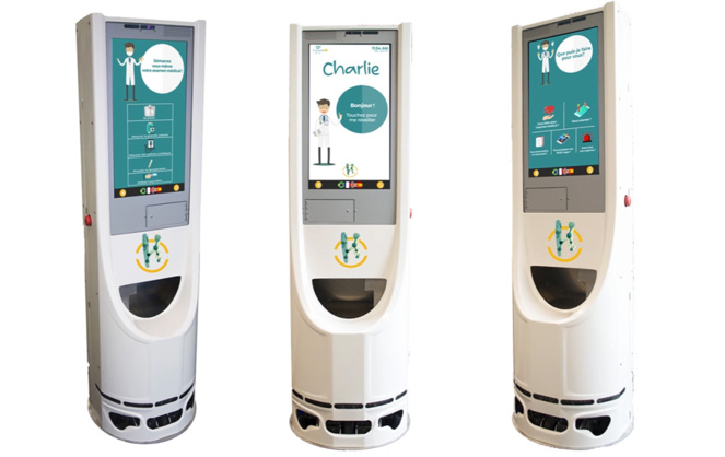 Le robot de santé Charlie, développé par New Health Community (photo NHC) Le robot de santé Charlie, développé par New Health Community (photo NHC)