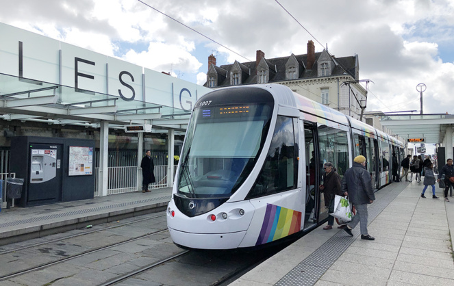 Le tramway d'Angers, dont la seconde ligne est actuellement en cours de chantier (photo A l'Ouest Images)