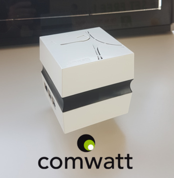 La box Comwatt couplée à une installation solaire