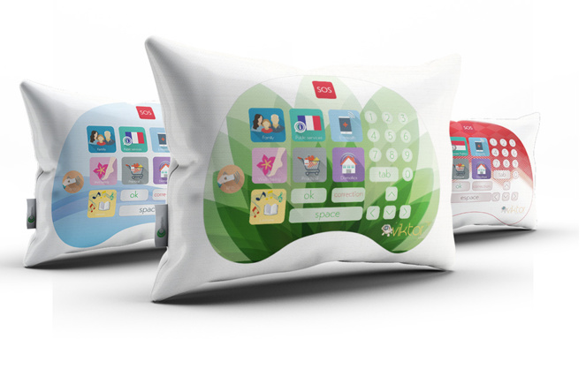 Un coussin intelligent, à la fois douillet et bourré de technologie (photo Fingertips) Un coussin intelligent, à la fois douillet et bourré de technologie (photo Fingertips)