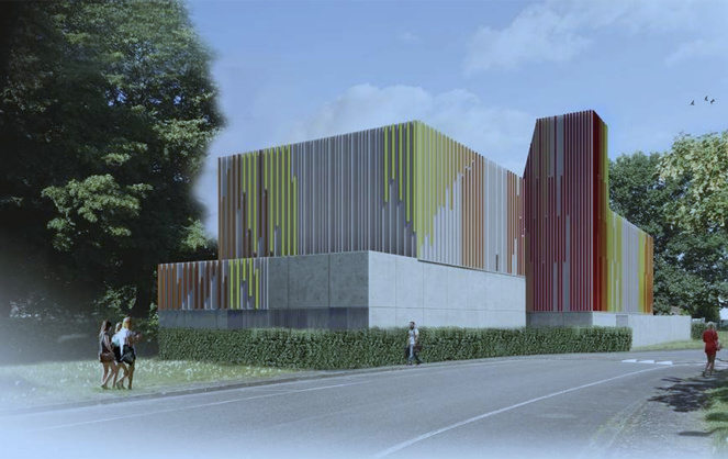 Esquisse de la centrale de production de chaleur de l'Université de Pau (Photo Sas Camborde Architectes) Esquisse de la centrale de production de chaleur de l'Université de Pau (Photo Sas Camborde Architectes)