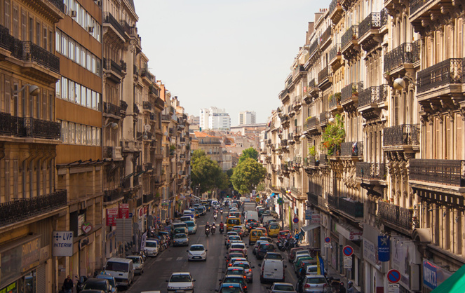 Le centre-ville de Marseille, seconde ville de France (Photo Adobe Stock)