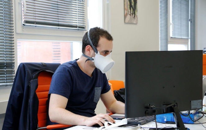 Le masque de protection proposé par la société lyonnaise Ouvry (photo Ocov Ouvry)