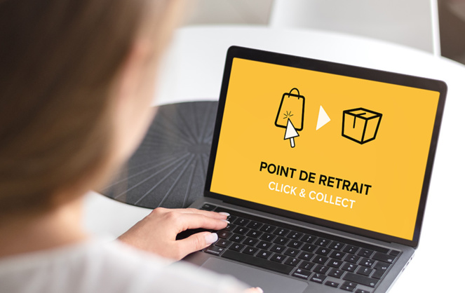 Le click and collect, très pratiqué outre Atlantique, s'installe en France, pendant le second confinement, ouvrant la porte à de nouvelles habitudes de consommation (Photo d'archive Adobe Stock) Le click and collect, très pratiqué outre Atlantique, s'installe en France, pendant le second confinement, ouvrant la porte à de nouvelles habitudes de consommation (Photo d'archive Adobe Stock)