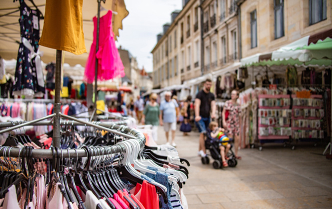 Le centre-ville de Nevers, lors de la braderie annuelle (Photo Ville de Nevers)