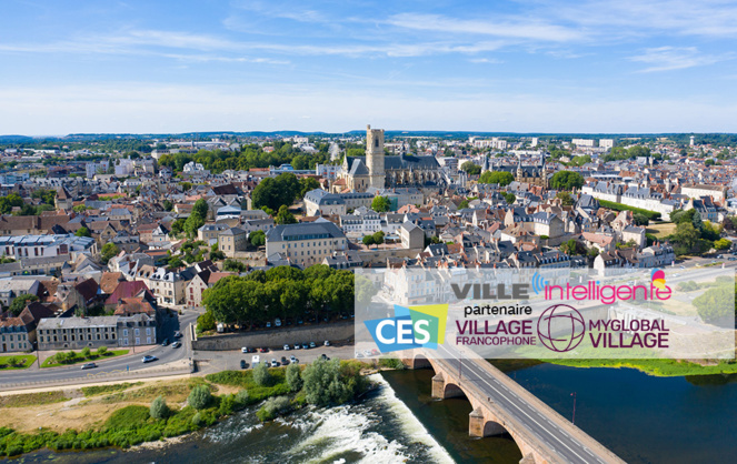 La ville de Nevers sur les bords de la Loire, un des territoires qui s’engagent vers un numérique responsable, selon le Cerema (Photo Adobe Stock)