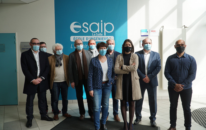 Les élus des six communes concernées lors de leur rencontre à l'ESAIP. (Photo Esaip) Les élus des six communes concernées lors de leur rencontre à l'ESAIP. (Photo Esaip)