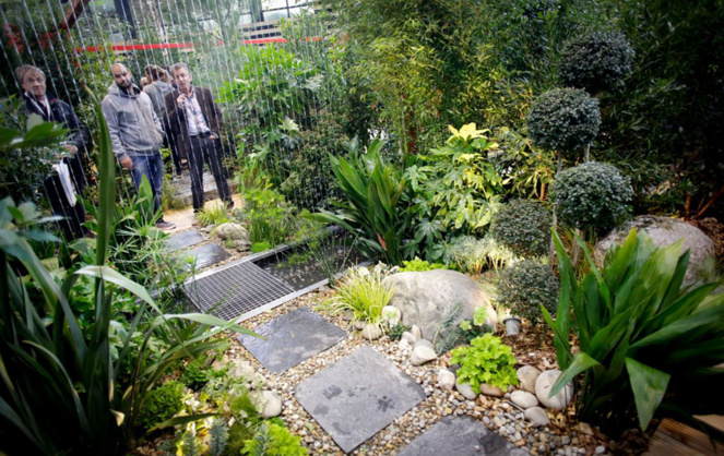 L'un des espaces verts présentés à Paysalia 2015 ( Crédit photo Elisabeth Rull) L'un des espaces verts présentés à Paysalia 2015 ( Crédit photo Elisabeth Rull)