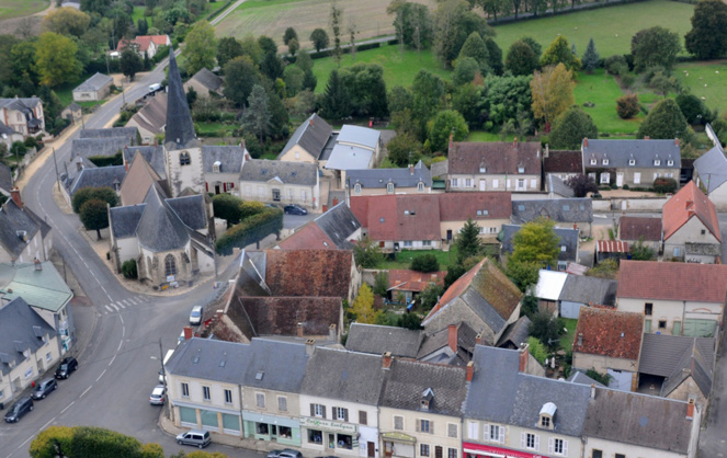 Vue aérienne de Baugy (photo commune de Baugy)