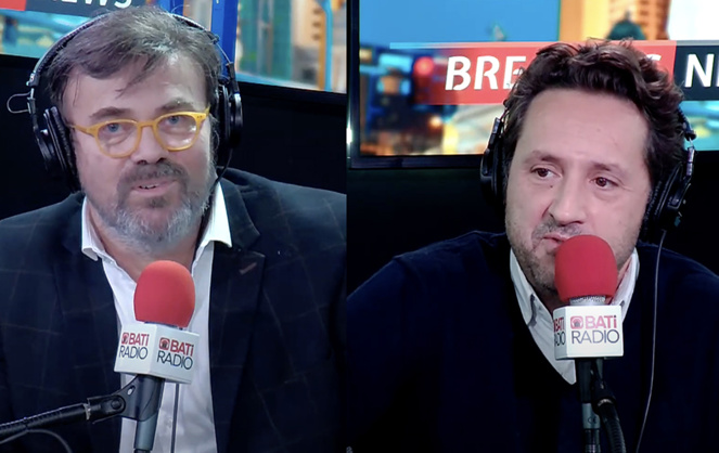 Reynald Werquin et Guillaume Loizeaud dans les studios de Batiradio Reynald Werquin et Guillaume Loizeaud dans les studios de Batiradio