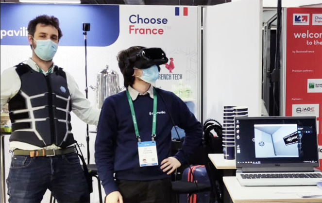 La veste haptique Skinetic de la société française Actronika (photo Actronika) La veste haptique Skinetic de la société française Actronika (photo Actronika)