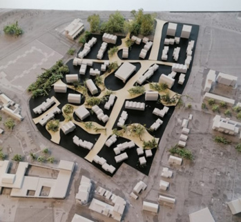 Maquette du projet d'aménagement des Bretonnières (photo site Web Angers -Alter) Maquette du projet d'aménagement des Bretonnières (photo site Web Angers -Alter)