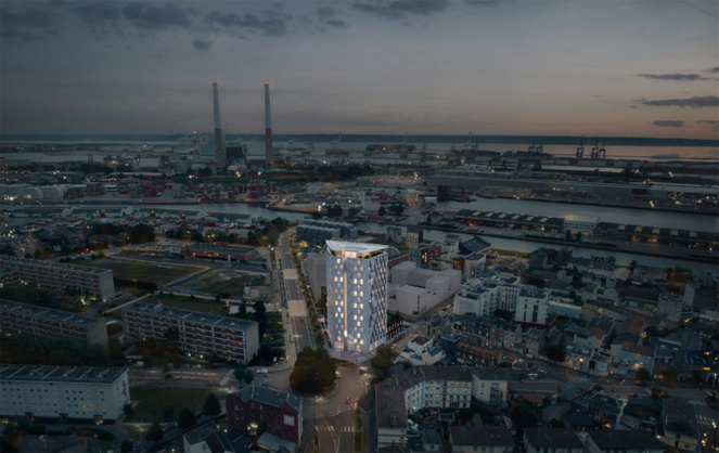 Le projet de la Tour Signal au Havre (  © Agence Coldefy & Associés ) Le projet de la Tour Signal au Havre (  © Agence Coldefy & Associés )