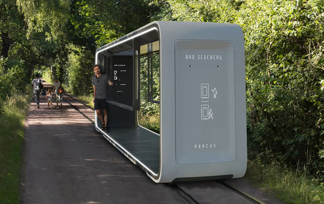 Le tramway du futur Abacus, testé entre deux villes allemandes (photo Abacus -Lea HAATS, Erik MANTZ-HANSEN et Konstantin WOLF)