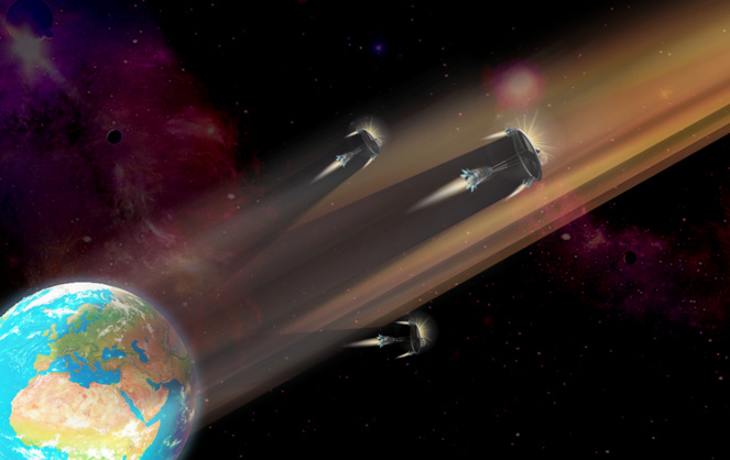 le principe du bouclier solaire imaginé par l'OMPE (photo OMPE) le principe du bouclier solaire imaginé par l'OMPE (photo OMPE)