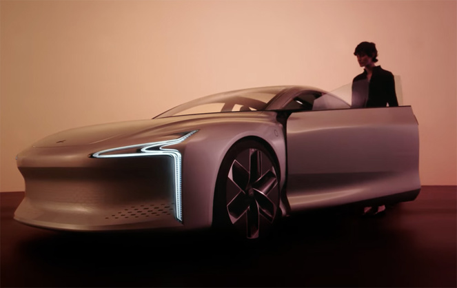 Un design très futuriste pour l'Hopium Machina (photo extraite de la vidéo ci-après - crédit Hopium) Un design très futuriste pour l'Hopium Machina (photo extraite de la vidéo ci-après - crédit Hopium)