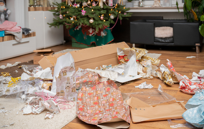 Les emballages de cadeaux augmentent le volume des déchets en cette fin d'année (photo d'illustration Adobe Stock)