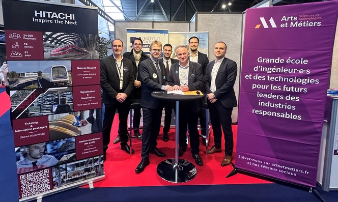 Hitachi Rail France et le campus Arts et Métiers de Metz signent un partenariat pour soutenir les jeunes talents Hitachi Rail France et le campus Arts et Métiers de Metz signent un partenariat pour soutenir les jeunes talents