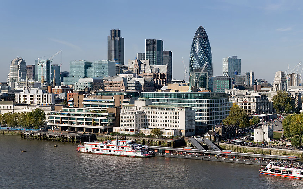 Vue sur la City à Londres – Photo de Diliff