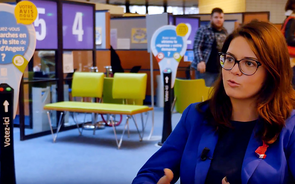Constance Nebbula, l'élue municipale déléguée à l'économie numérique et l'innovation de la ville d'Angers (extrait vidéo Qowisio) Constance Nebbula, l'élue municipale déléguée à l'économie numérique et l'innovation de la ville d'Angers (extrait vidéo Qowisio)