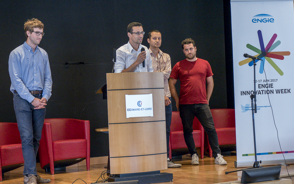 Les lauréats lors de la présentation aux participants du Workshop Pavic, le 13 juin à Angers Les lauréats lors de la présentation aux participants du Workshop Pavic, le 13 juin à Angers