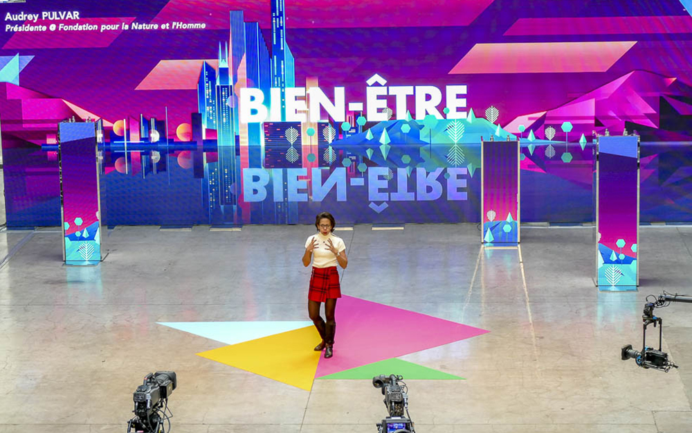 Audrey Pulvar, Présidente fondation pour la Nature et l'Homme, présentant la ville où il fait bon vivre Audrey Pulvar, Présidente fondation pour la Nature et l'Homme, présentant la ville où il fait bon vivre