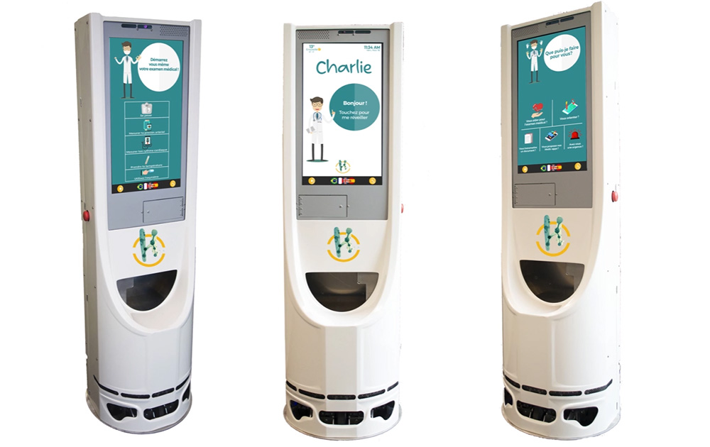 Le robot de santé Charlie, développé par New Health Community (photo NHC) Le robot de santé Charlie, développé par New Health Community (photo NHC)