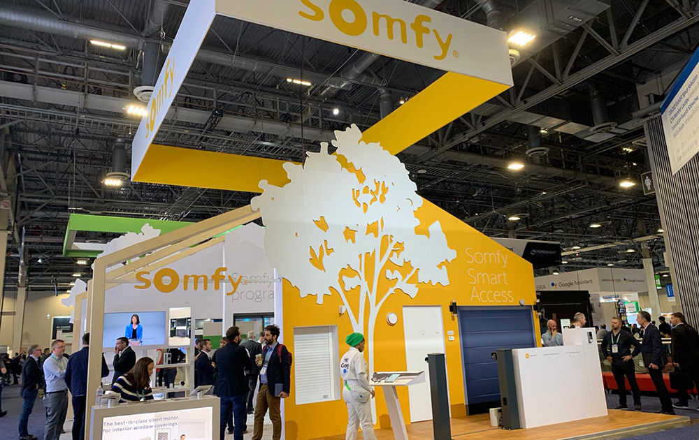 Le stand Somfy au Consumer Electronics Show