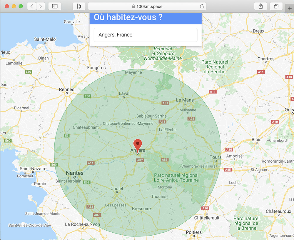 Déconfinement : des cartes interactives pour calculer votre périmètre légal de déplacement Déconfinement : des cartes interactives pour calculer votre périmètre légal de déplacement