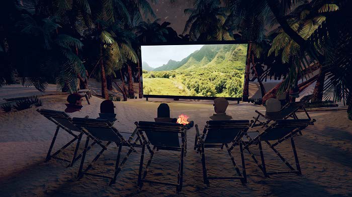 Ou sous les cocotiers, entre amis (photo Cinevr) Ou sous les cocotiers, entre amis (photo Cinevr)
