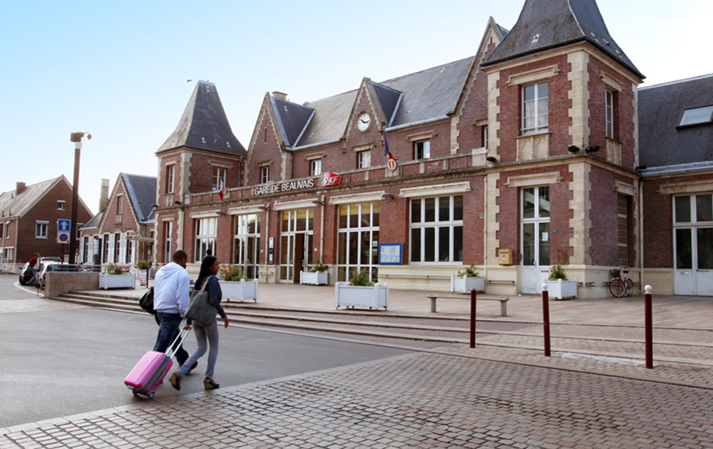 La gare de Beauvais, une des 7 gares pilotes dans laquelle le projet "Smart Station" est expérimenté (photo sire culturel Ville de Beauvais)