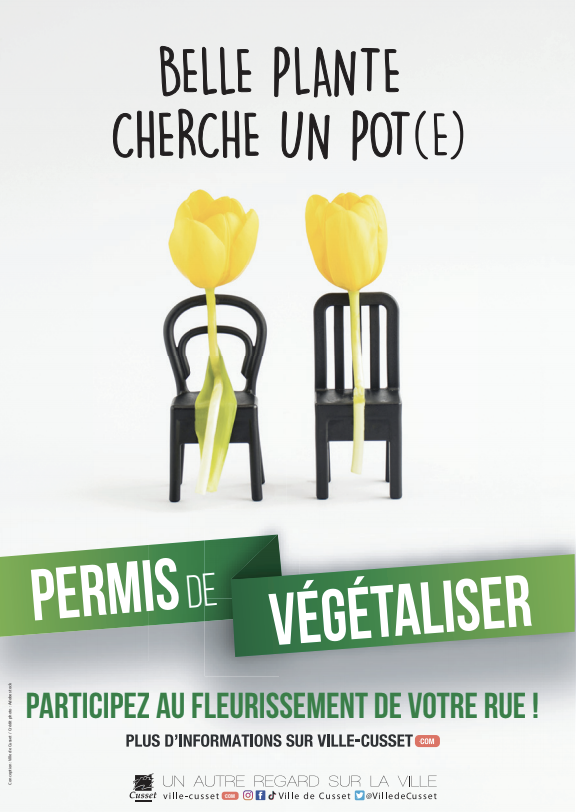 Belle plante cherche un pot : le permis de végétaliser de la ville de Cusset Belle plante cherche un pot : le permis de végétaliser de la ville de Cusset