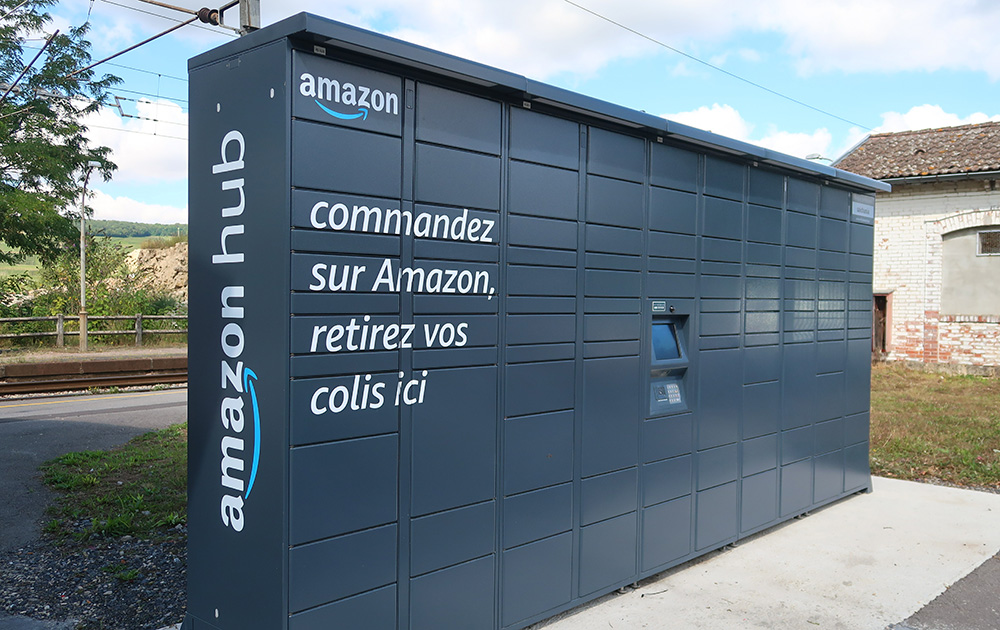 Un casier à colis Amazon (Photo d'illustration Adobe Stock)