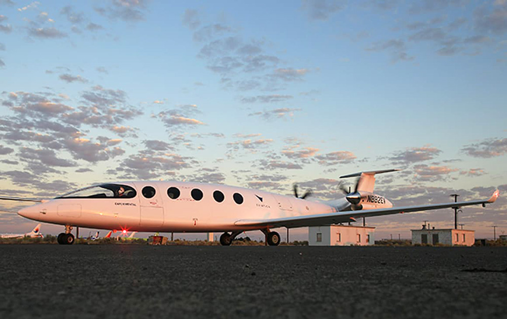 Alice l'avion 100% électrique d'Eviation, lors de son premier vol inaugural (photo @Eviation)