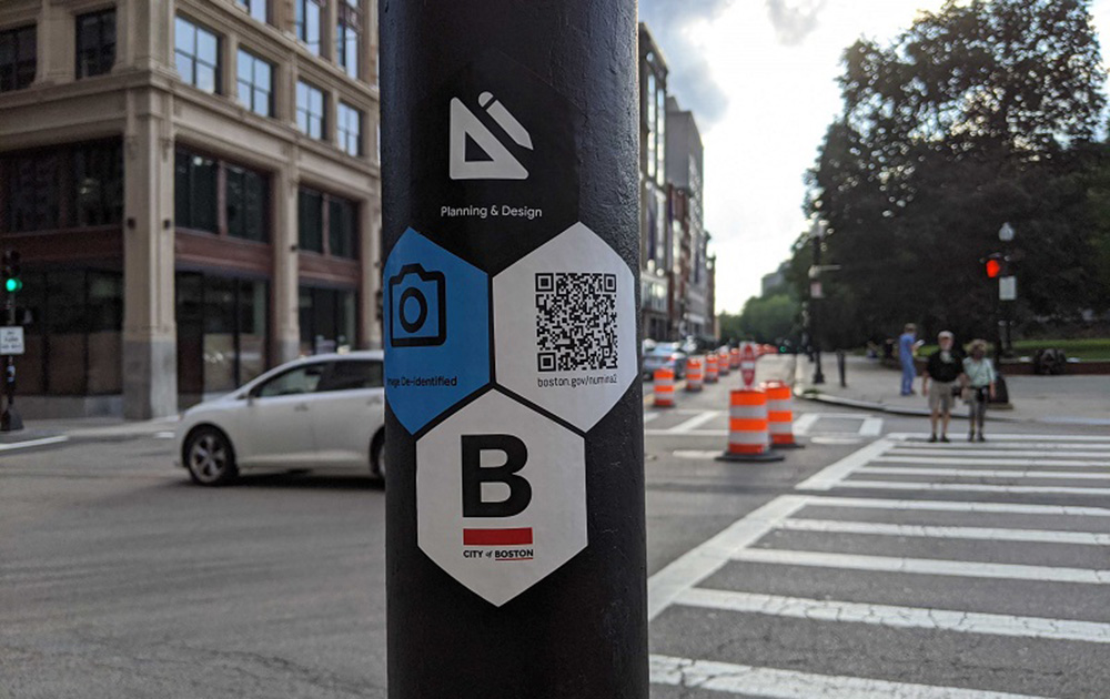 les icônes permettant aux citoyens de s'informer, à Boston (USA)(Photo Digital Trust for Places and Routines)