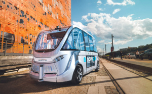 Kéolis au CES 2017 de Las Vegas avec la navette sans chauffeur Navya Kéolis au CES 2017 de Las Vegas avec la navette sans chauffeur Navya