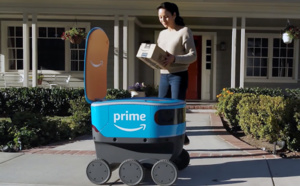 Scout, un robot pour livrer les paquets d’Amazon à domicile Scout, un robot pour livrer les paquets d’Amazon à domicile