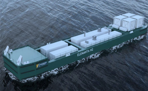 Zones portuaires : une barge hydrogène pour l’électrification des navires à quai Zones portuaires : une barge hydrogène pour l’électrification des navires à quai