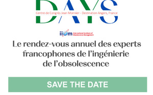 L’ingénierie de l’obsolescence : la proactivité  pour la résilience industrielle à ANGERS le 30/31 Mars et 1er Avril