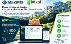 Intent Technologies et le Département des Hauts-de-Seine déploient une solution numérique métier innovante pour piloter la maintenance du patrimoine immobilier