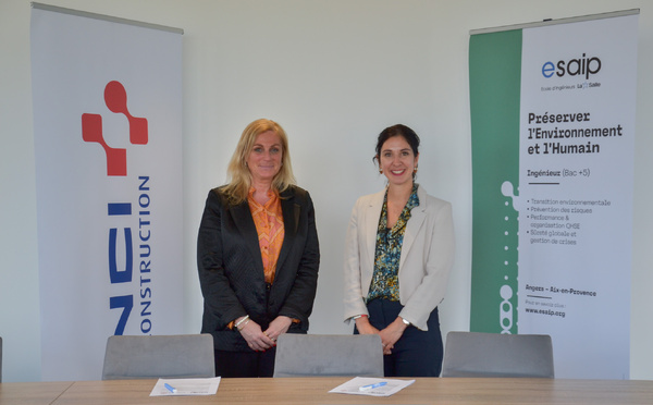 L’ESAIP ANGERS, ÉCOLE D’INGENIEURS ET VINCI CONSTRUCTION SIGNENT UN PARTENARIAT STRATÉGIQUE POUR L’AVENIR !  